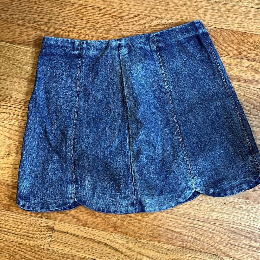 Small denim skirt